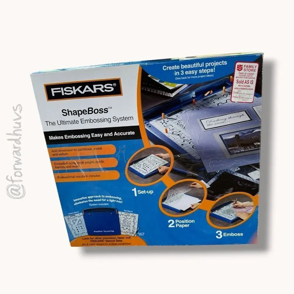 Fiskars ShapeBoss Embossing System – See Listing for Included Items